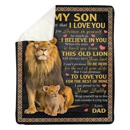 To My Son - From Dad - A387 - Premium Blanket