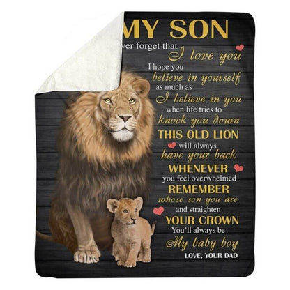 To My Son - From Dad - A384 - Premium Blanket