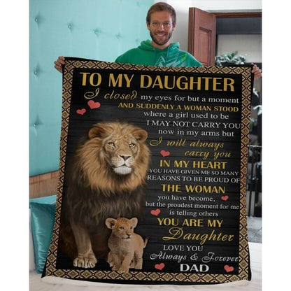 To My Daughter - From Dad - A383 - Premium Blanket