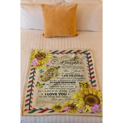 To My Daughter - From Mom  - A374 - Premium Blanket