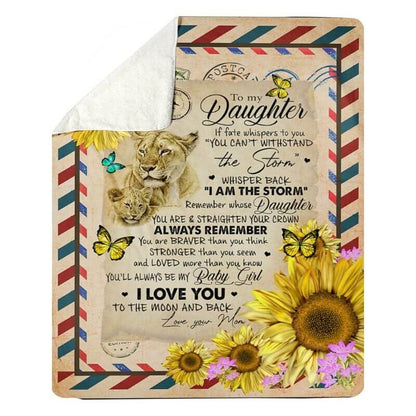 To My Daughter - From Mom  - A374 - Premium Blanket