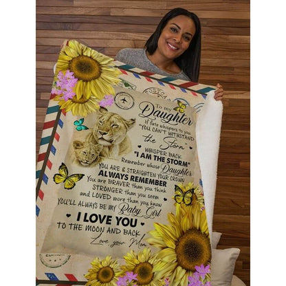 To My Daughter - From Mom  - A374 - Premium Blanket