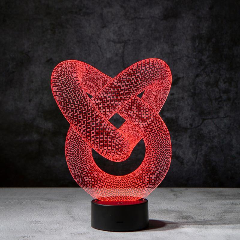 Love Knot 3D Illusion Lamp