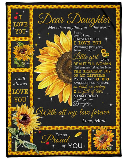 To My Daughter - From Mom - F020 - Premium Blanket