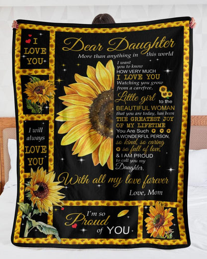 To My Daughter - From Mom - F020 - Premium Blanket