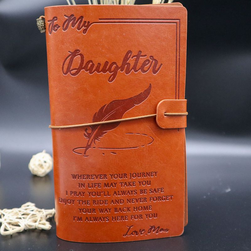 Enjoy The Ride - Engraved Leather Journal Notebook