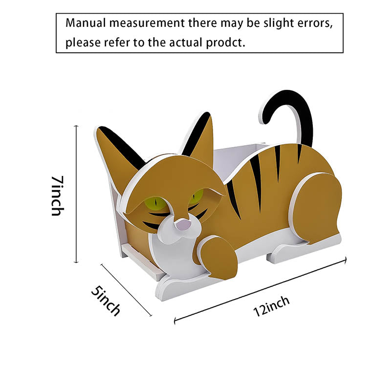 Orange And White Cat Planter AP072