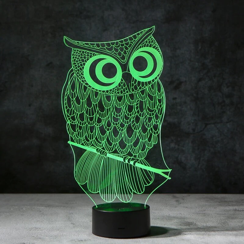 Owl V2 3D Illusion Lamp