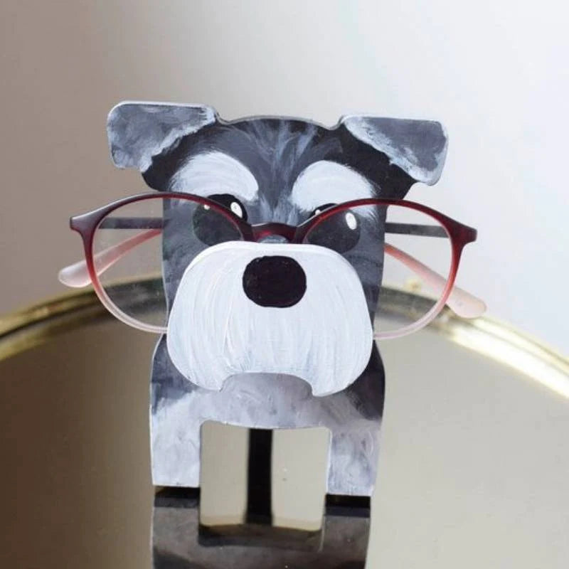 Handmade Glasses Stand Schnauzer