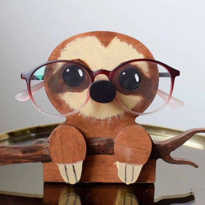 Handmade Glasses Stand Sloth