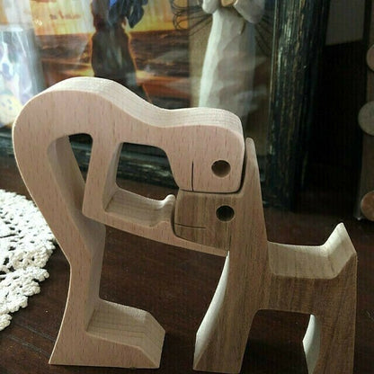 🐕Pet Lover's Carved Wood Sculpture