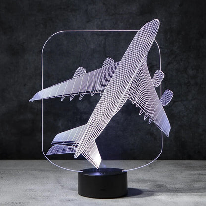 Plane 3D Illusion Lamp