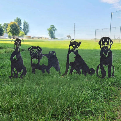 Pug Metal Silhouette