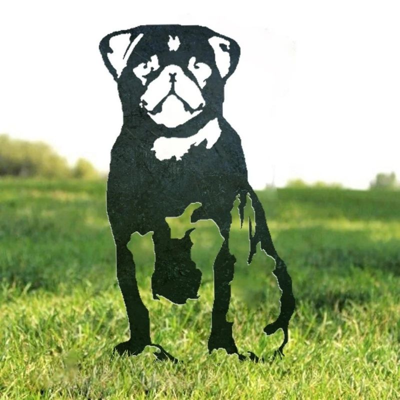 Pug Metal Silhouette