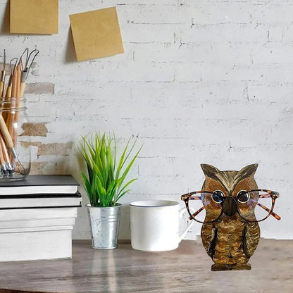 Handmade Glasses Stand Owl