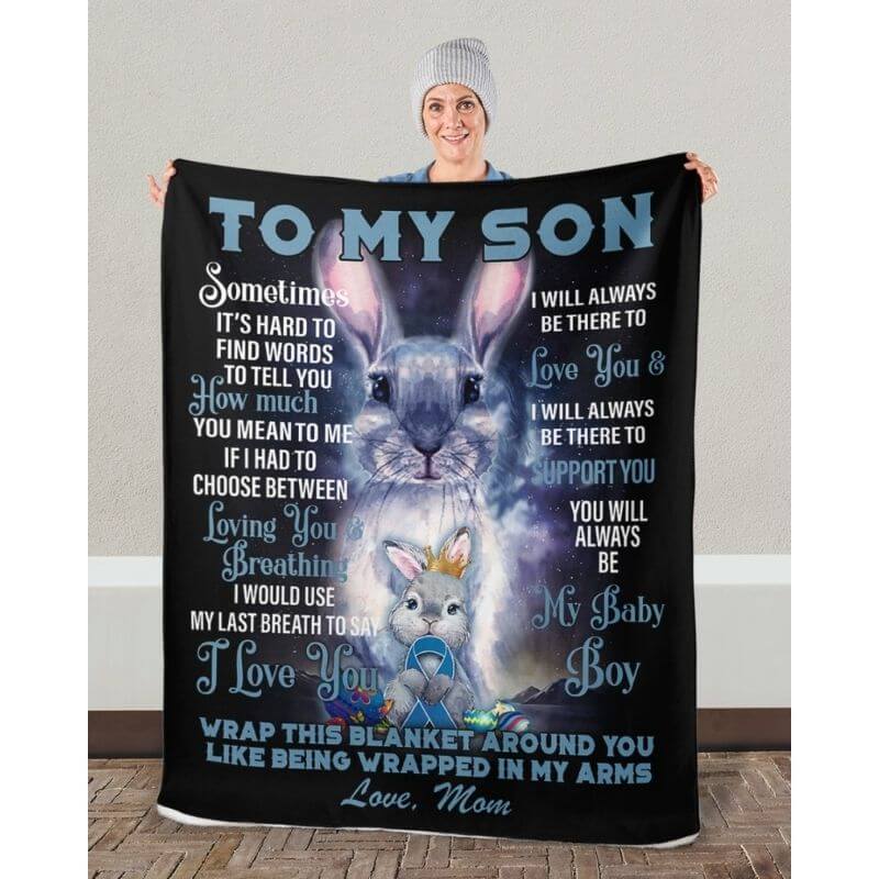 To My Son - From Mom  - A373 - Premium Blanket