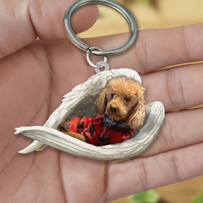 Sleeping Angel Acrylic Keychain Poodle SA105