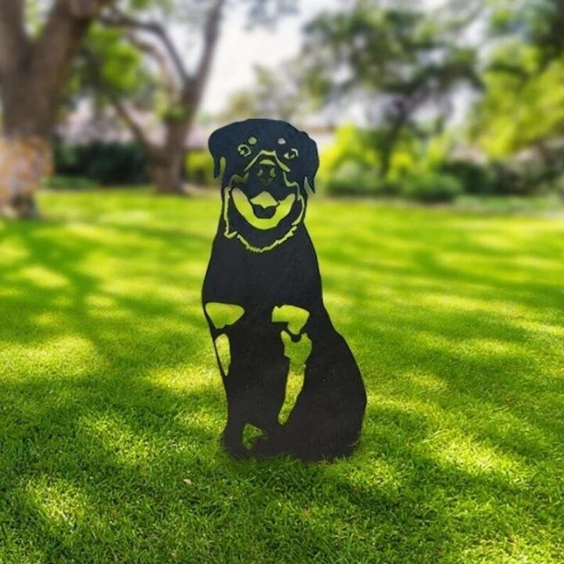 Rottweiler Metal Silhouette