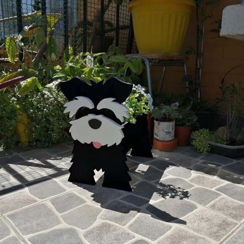 Black Schnauzer Planter