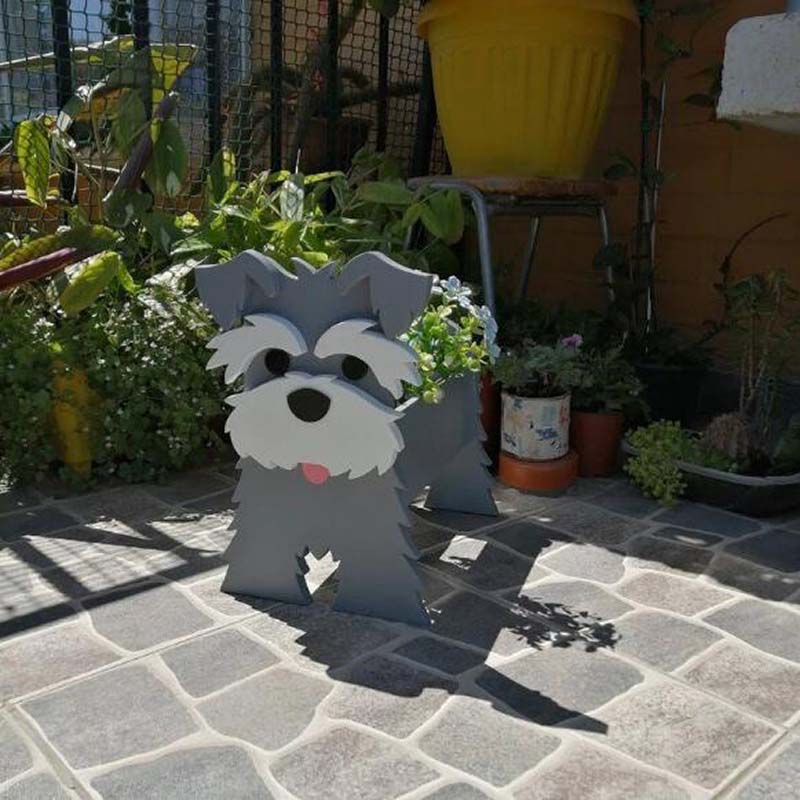 Grey Schnauzer Planter