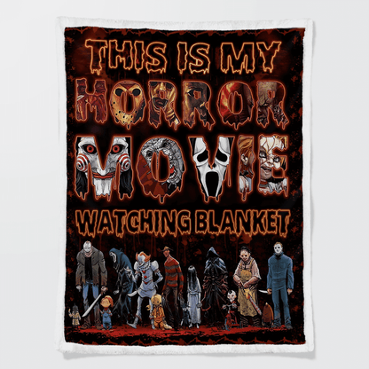 This Is My Horror Movie Watching - Premium Blanket - A231