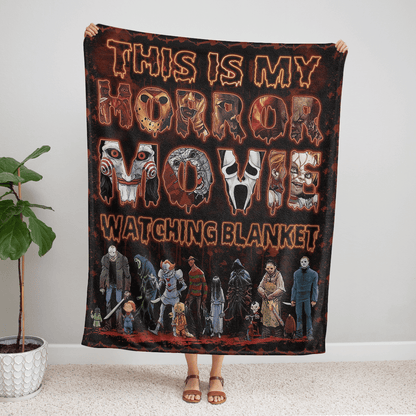 This Is My Horror Movie Watching - Premium Blanket - A231