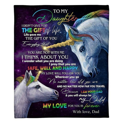 To My Daughter - From Dad - A318 - Premium Blanket