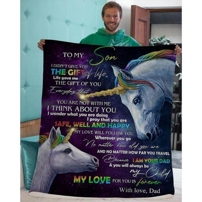 To My Son - From Dad - A318 - Premium Blanket