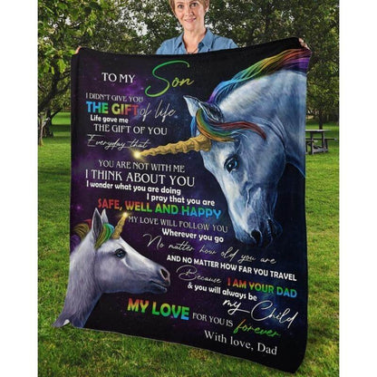 To My Son - From Dad - A318 - Premium Blanket