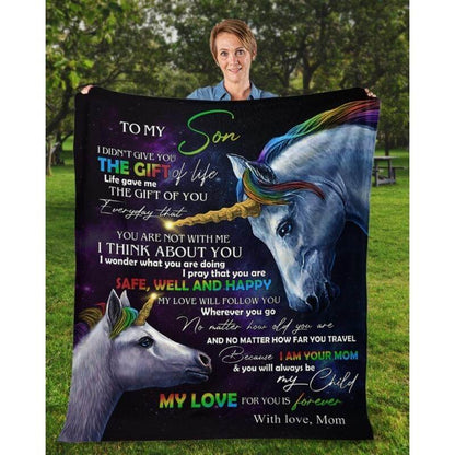 To My Son - From Mom - A318 - Premium Blanket