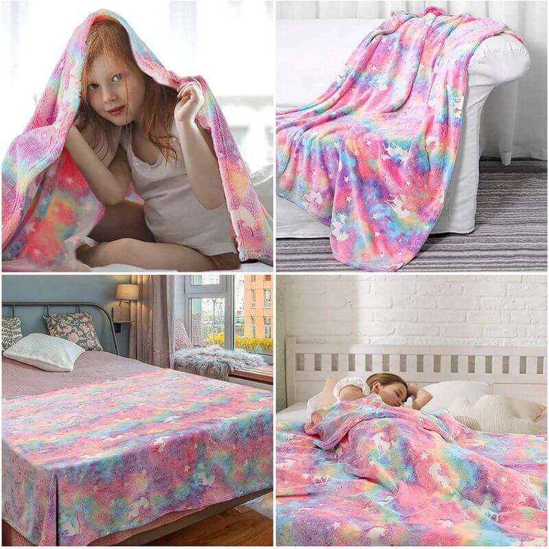 Glow in The Dark Throw Blanket - B105 - Premium Blanket