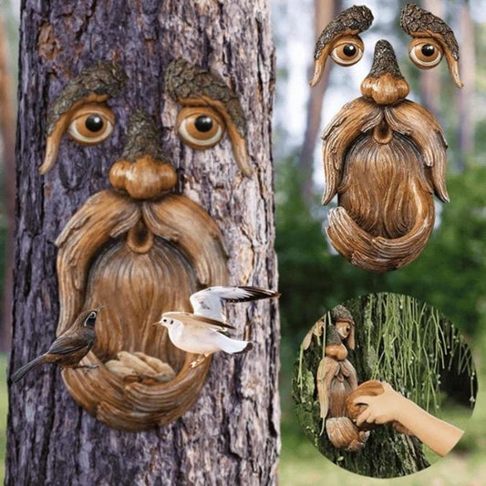 🌳Unique Bird Feeders for Outdoors Old Man Tree Art