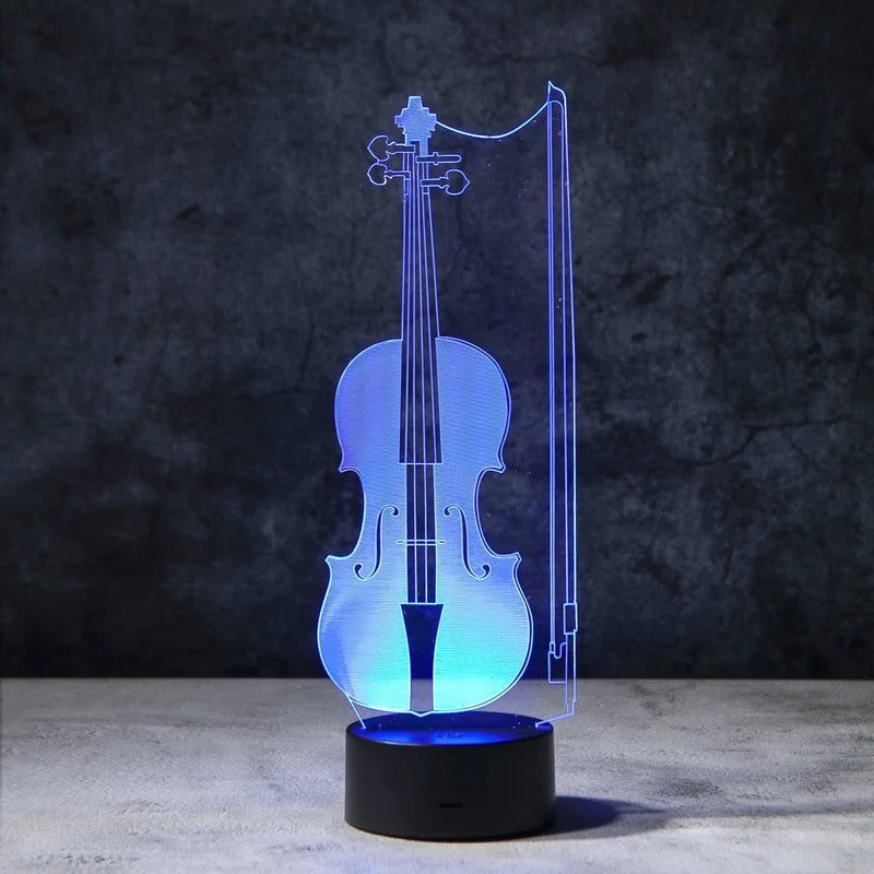 Violin 3D Illusion Lamp