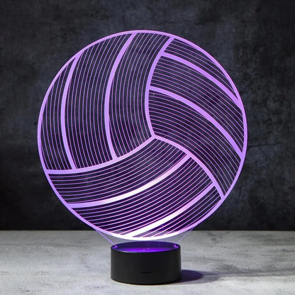 Volleyball 3D Illusion Lamp