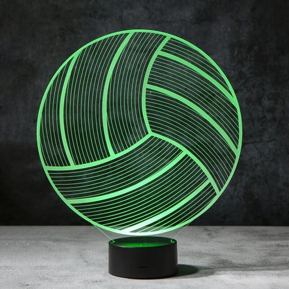 Volleyball 3D Illusion Lamp