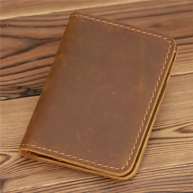 To My Wife From Husband - Leather Bifold Wallet