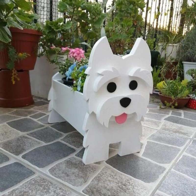 West Highland White Terrier Planter