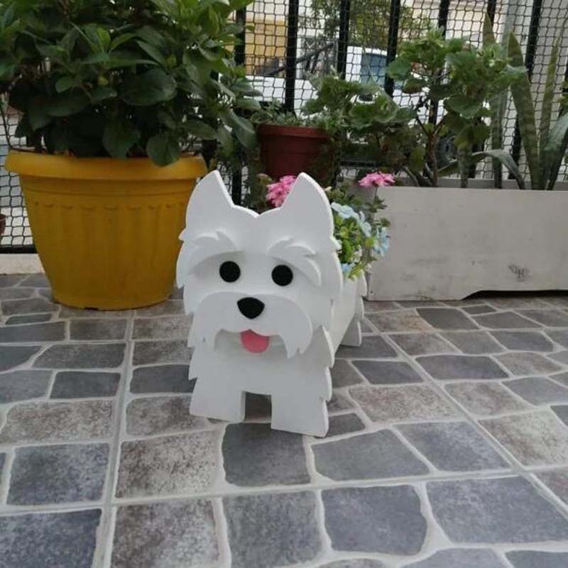 West Highland White Terrier Planter