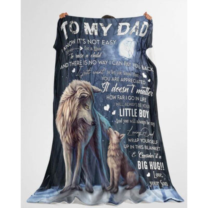 To My Dad - From Son  - A371 - Premium Blanket