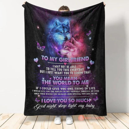 To My Girlfriend - From Boyfriend - A611 - Premium Blanket