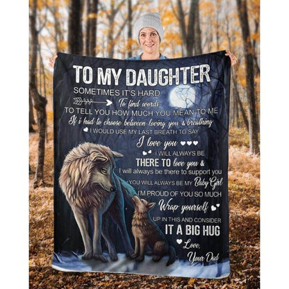 To My Daughter - From Dad - A323 - Premium Blanket