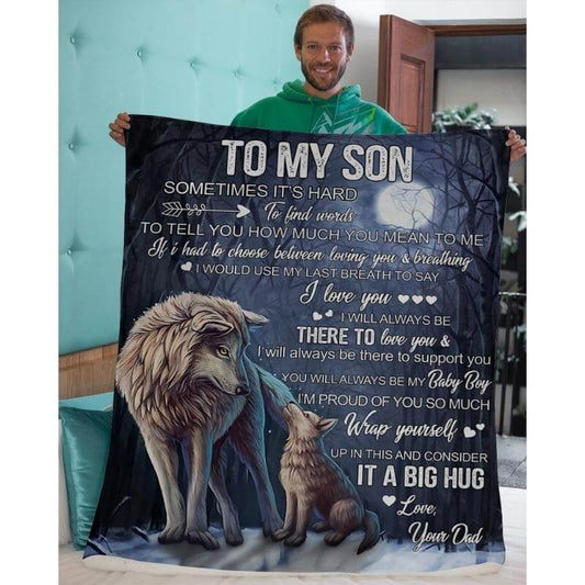 To My Son - From Dad - A323 - Premium Blanket