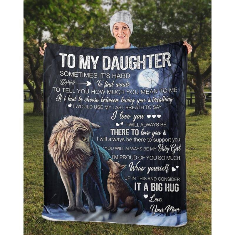 To My Daughter - From Mom - A323 - Premium Blanket