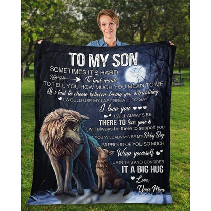 To My Son - From Mom - A323 - Premium Blanket