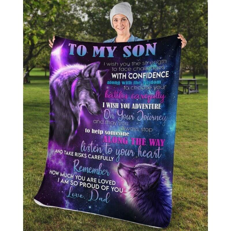 To My Son - From Dad - A354 - Premium Blanket