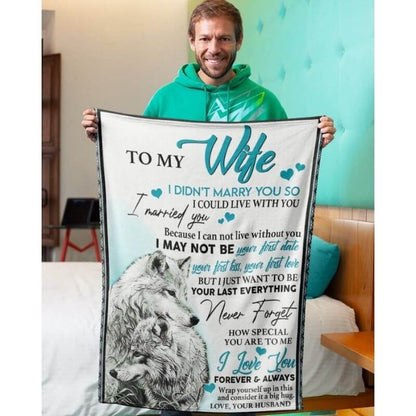 To My Wife - From Husband - A245 - Fleece Blanket