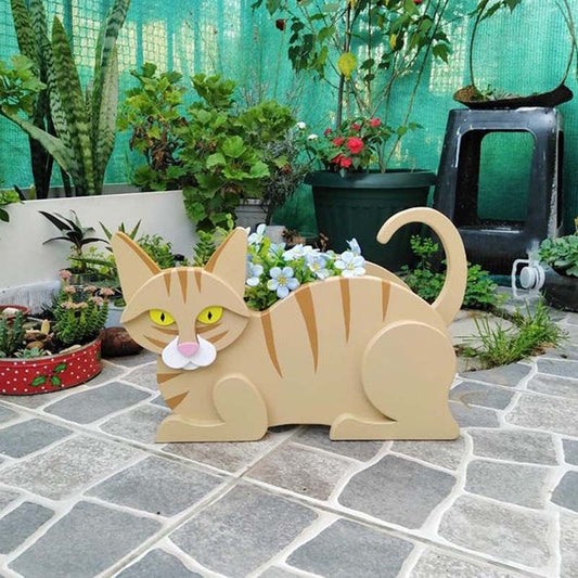 Yellow Cat Planter AP076