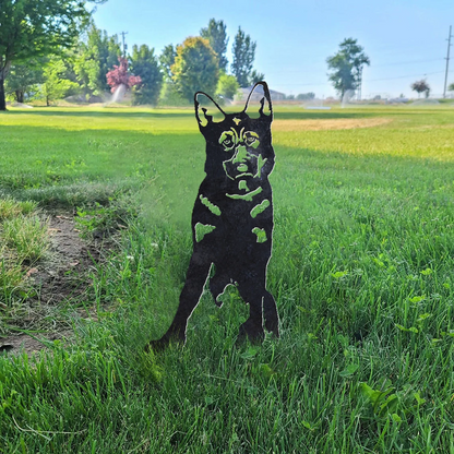 German Shepherd Metal Silhouette