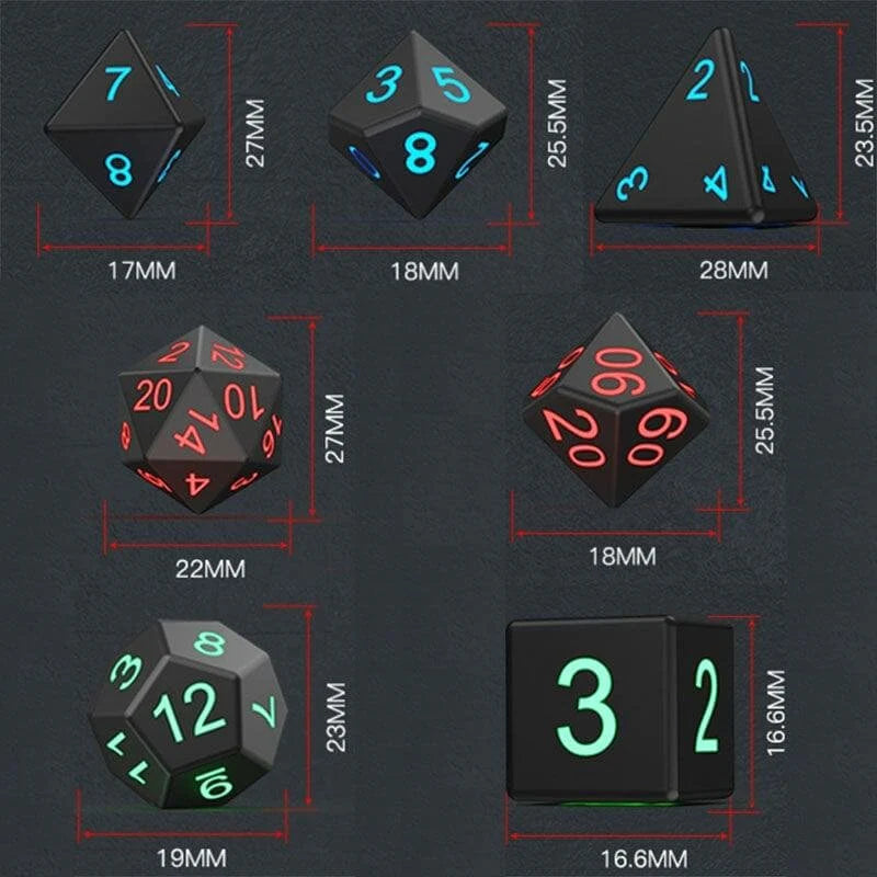 LED Glowing Dice Set 💥