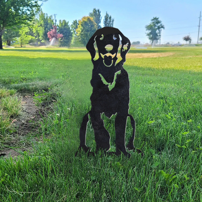 Golden Retriever Metal Silhouette